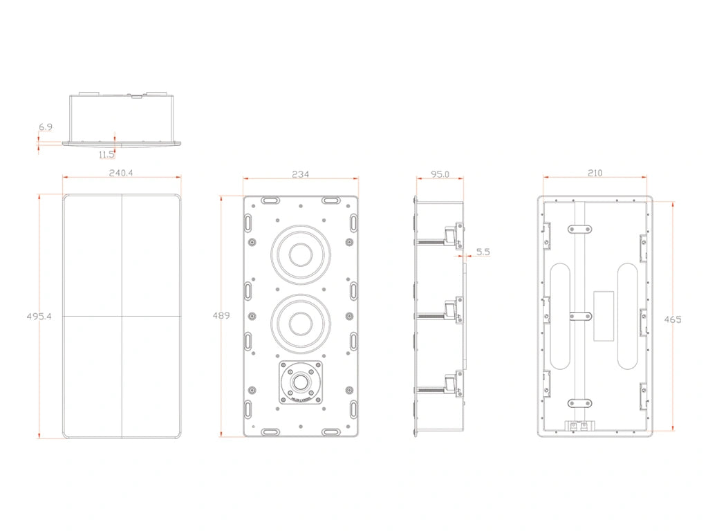 Miller & Kreisel® IW950 In-Wall Speaker