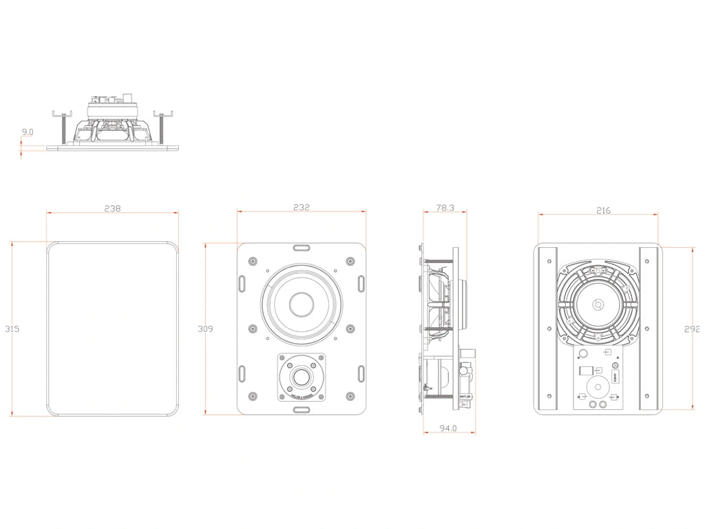 Miller & Kreisel® IW95 In-Wall Speaker