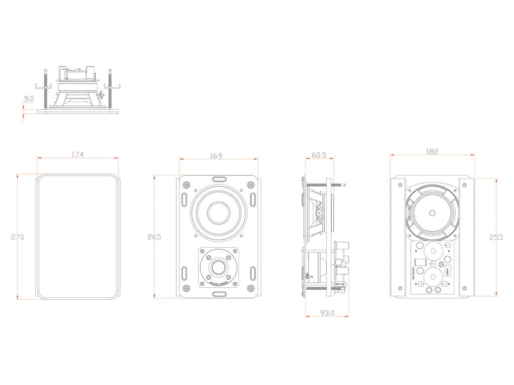 Miller & Kreisel® IW85 In-Wall Speaker