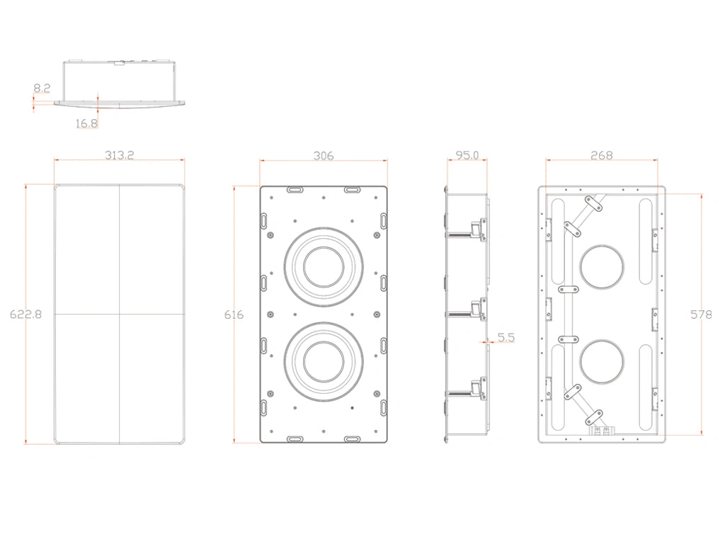 Miller & Kreisel® IW28S In-Wall Subwoofer