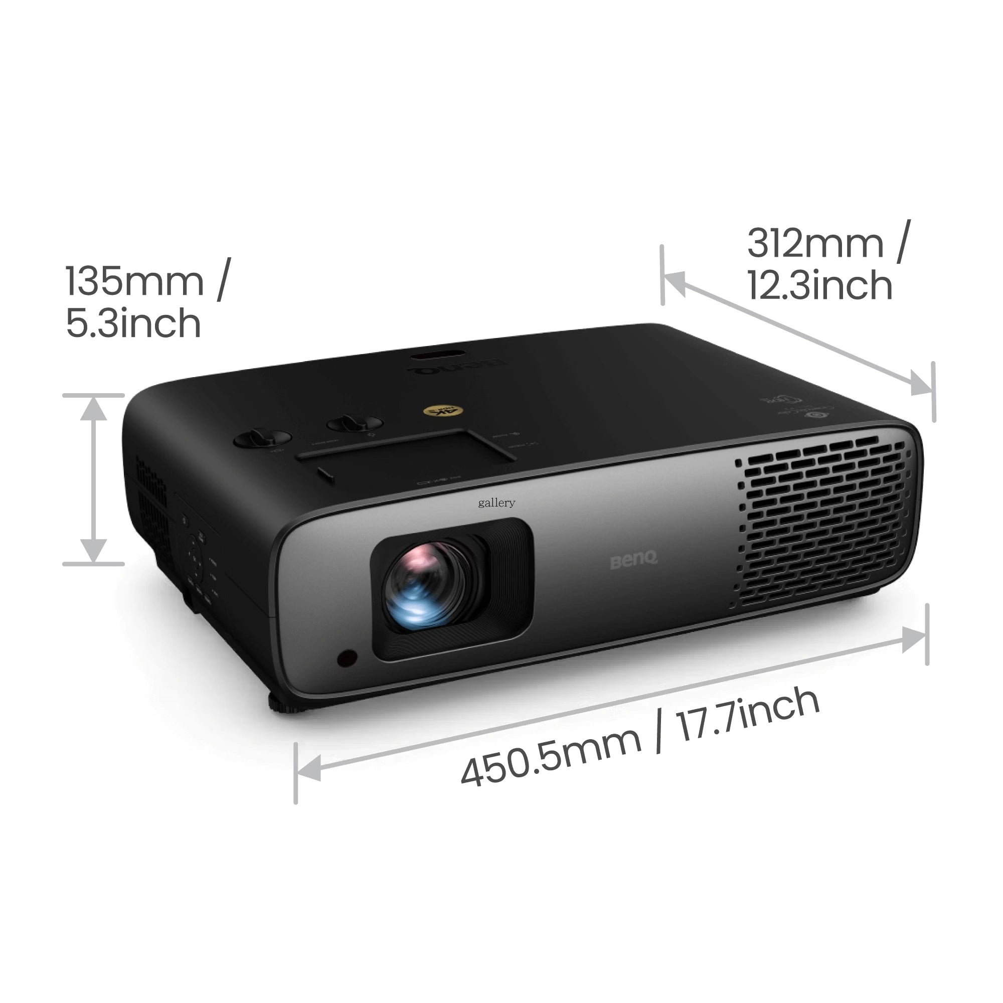 BenQ W4100i | 4K HDR LED Smart Projector with 100% DCI-P3 & AI Cinema
