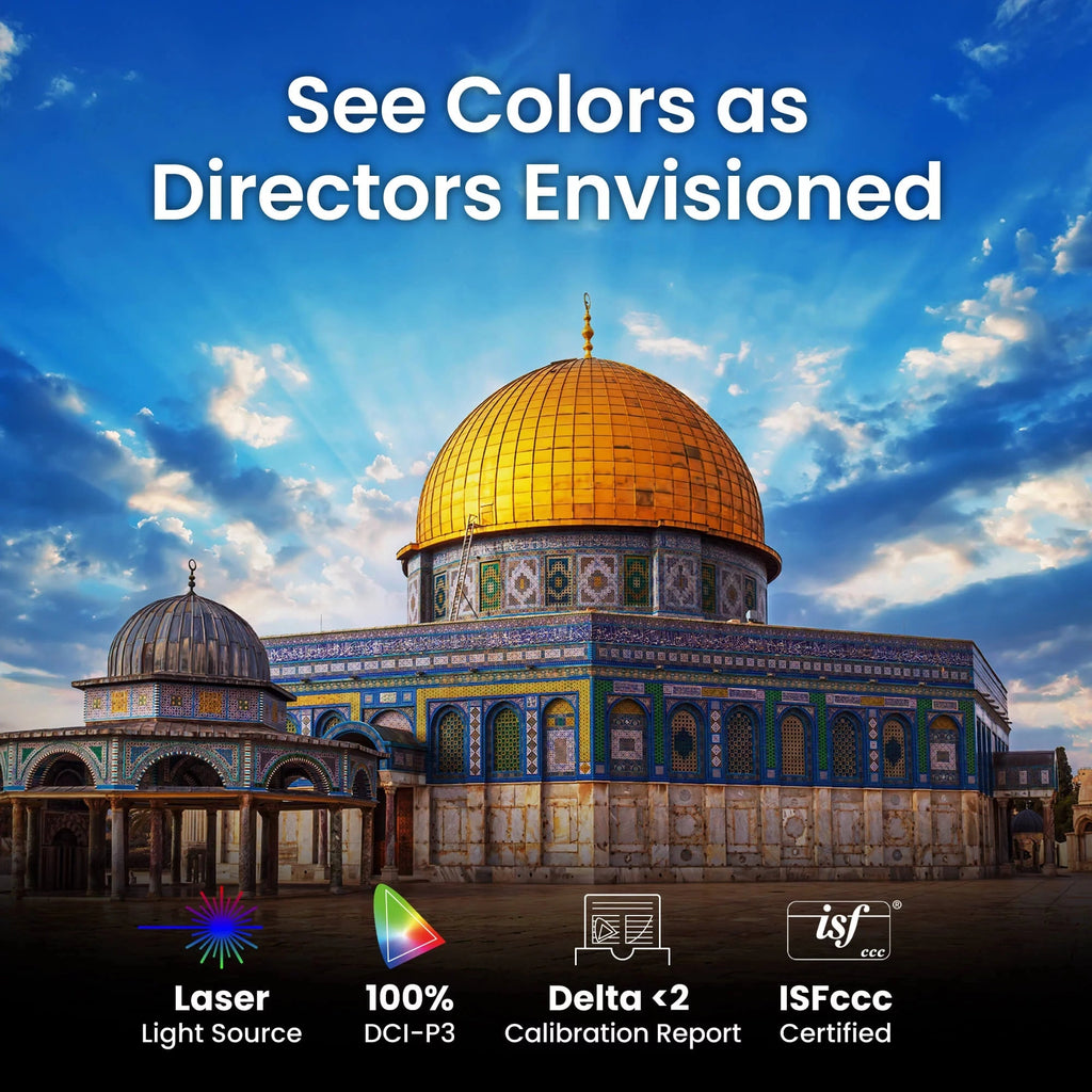 BenQ W5850 | True 4K Laser Projector with 100% DCI-P3 & Delta E < 2
