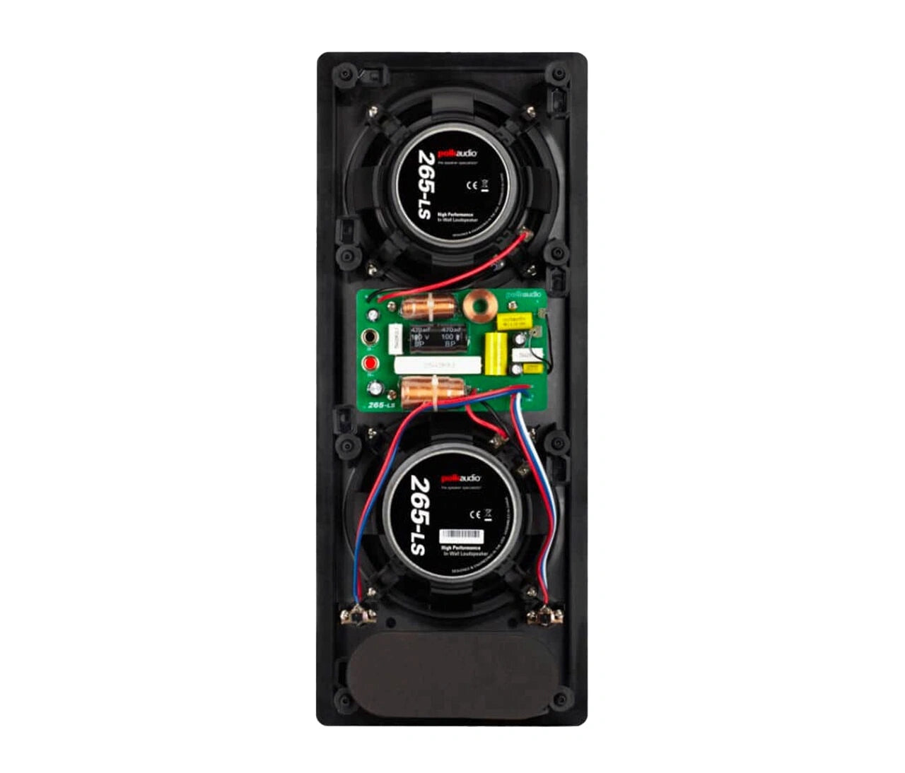 Polk 265-LS High-Quality In-Wall Speaker with 6.5" Drivers