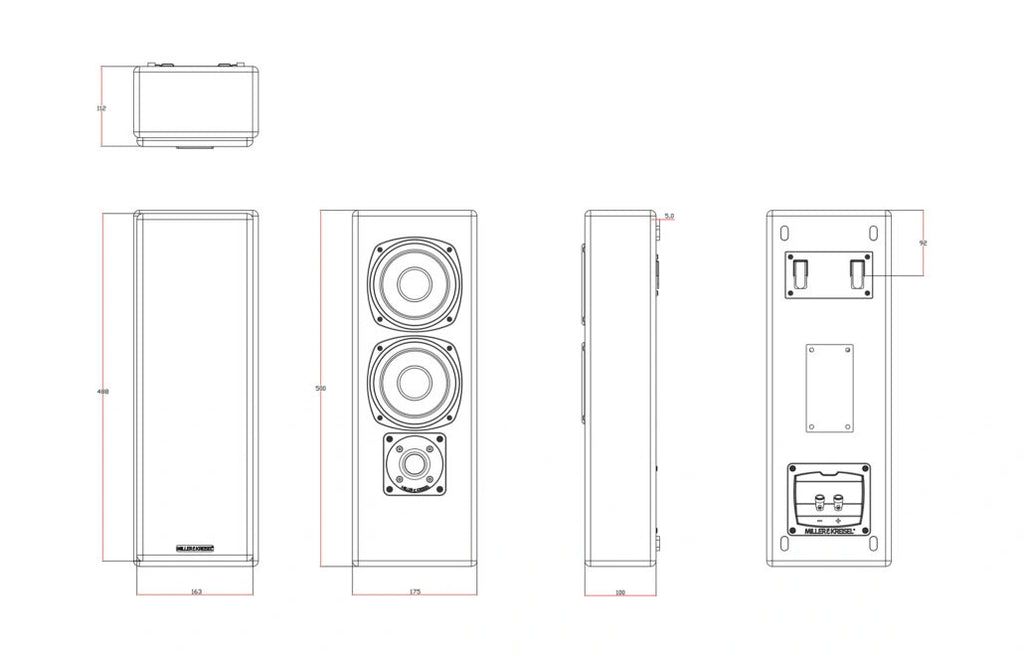 Miller & Kreisel®  MP950 On-Wall Speaker