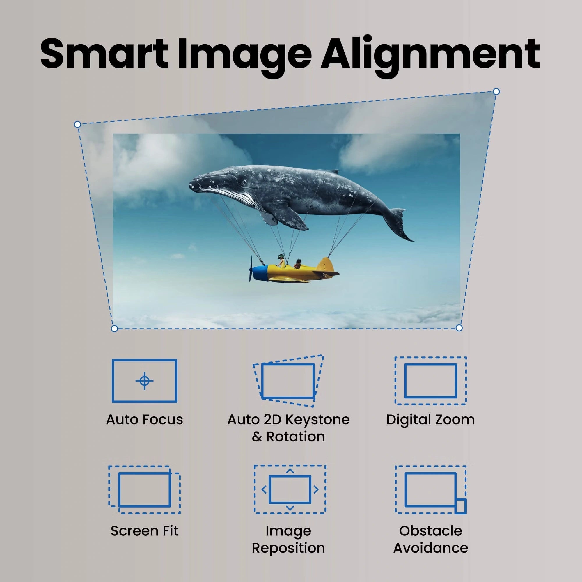 BenQ GP520 | 4K HDR 2600lm Home Entertainment Projector with Google TV