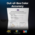 BenQ W2720i | 4K 2500lm LED Home Theater Projector with Delta E<3 Color Accuracy and AI Enhanced Picture