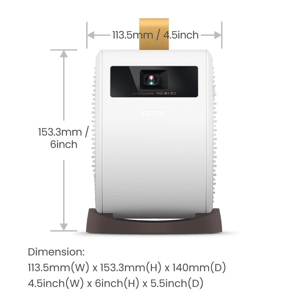 BenQ GV11 | Portable Smart Projector with Rotating Angle Projection, Android TV, Wireless Casting