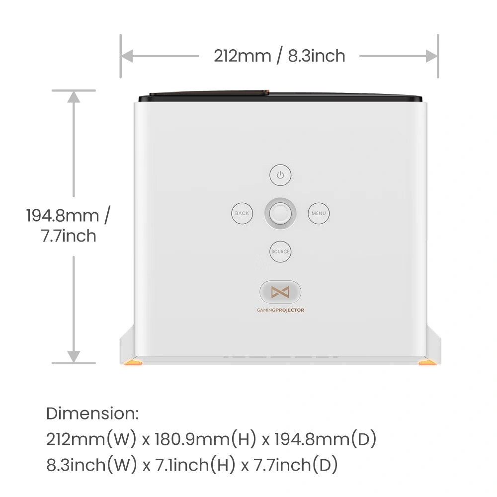 BenQ X300G | 4K HDR Short Throw Portable Console Gaming Projector with Low Input Lag