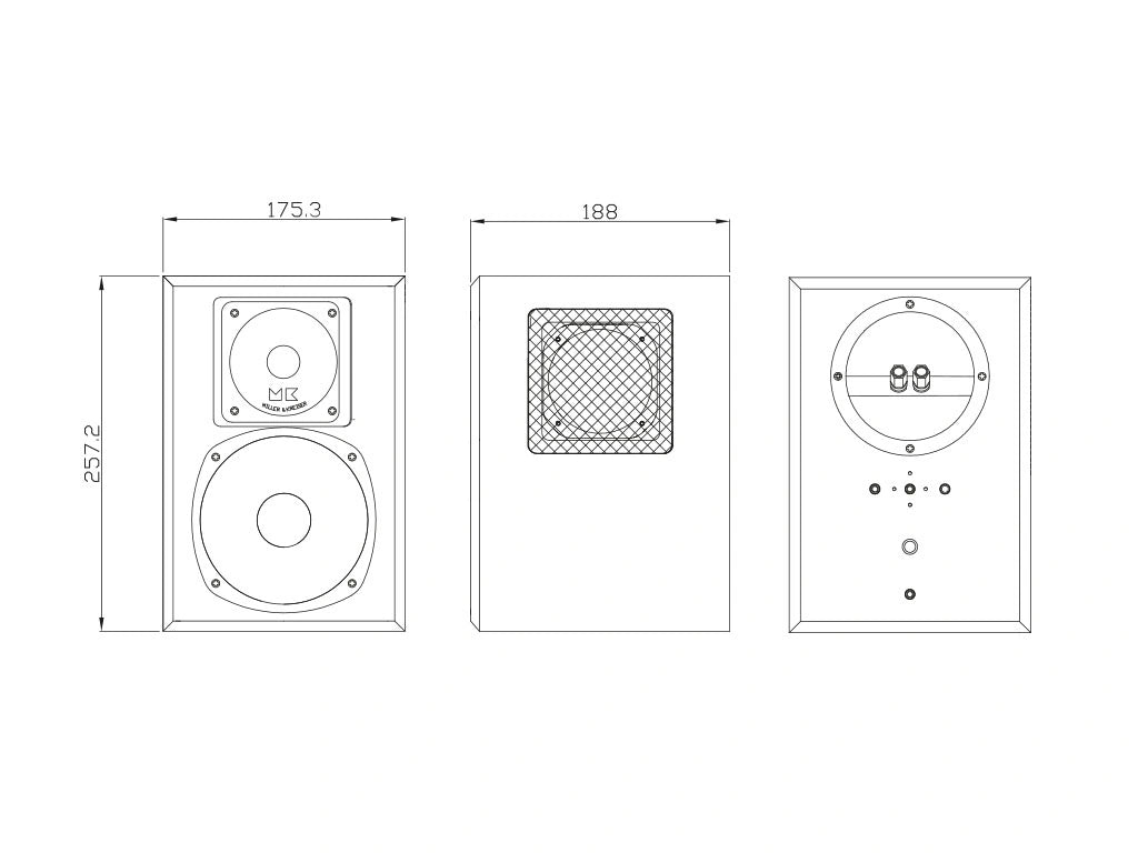 Miller & Kreisel® SUR55T Tripole® Speaker