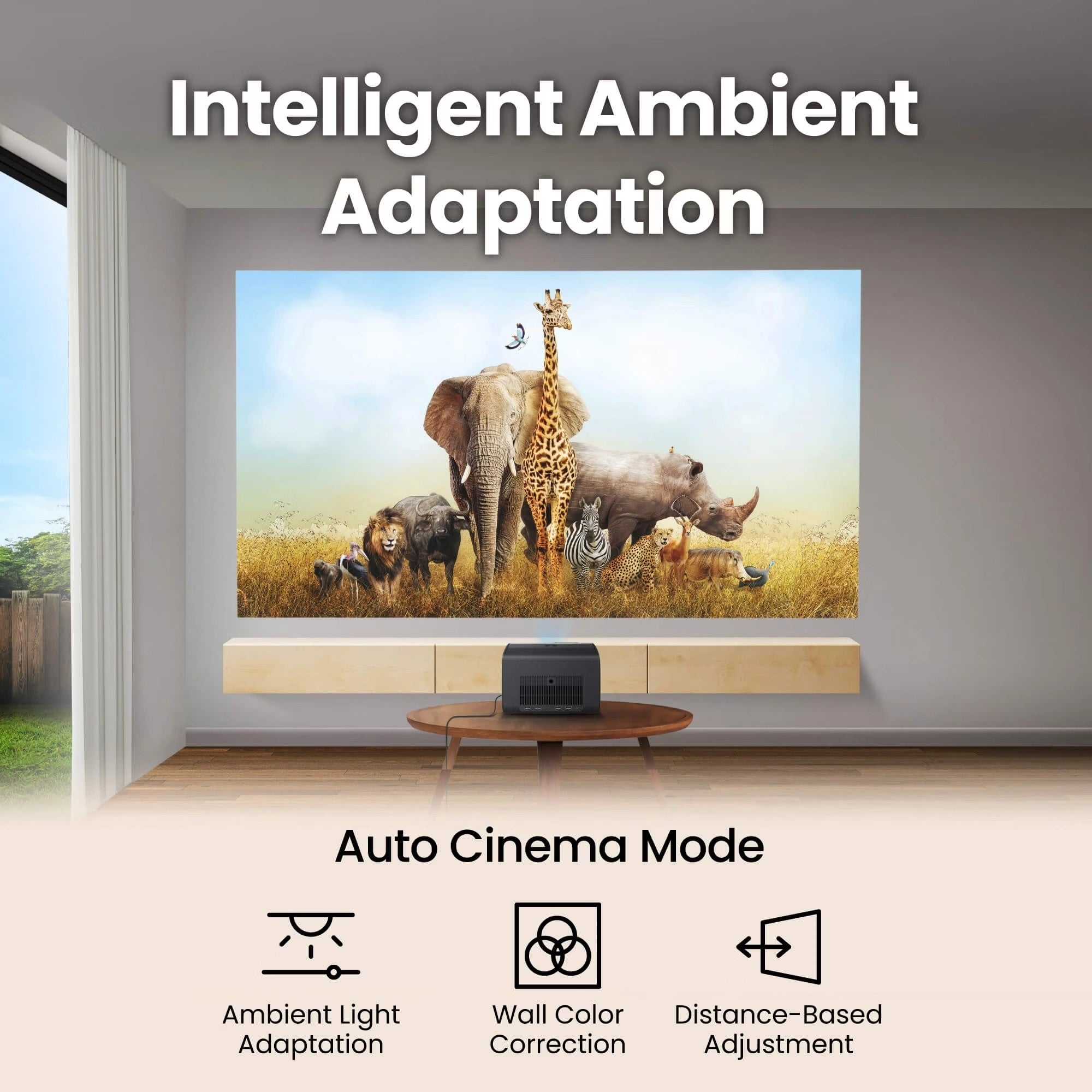 BenQ GP520 | 4K HDR 2600lm Home Entertainment Projector with Google TV
