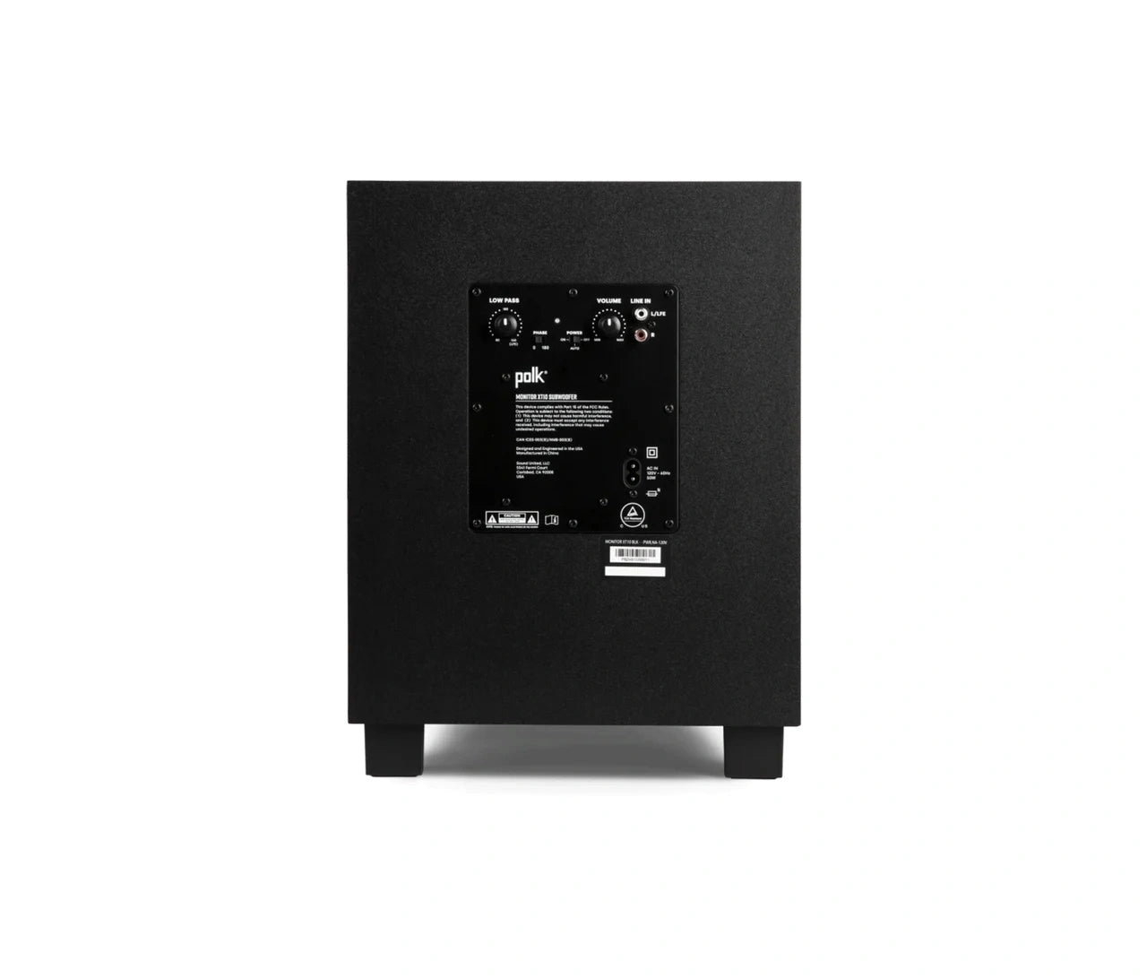 Polk Monitor XT10 10" Powered High-Performance Subwoofer