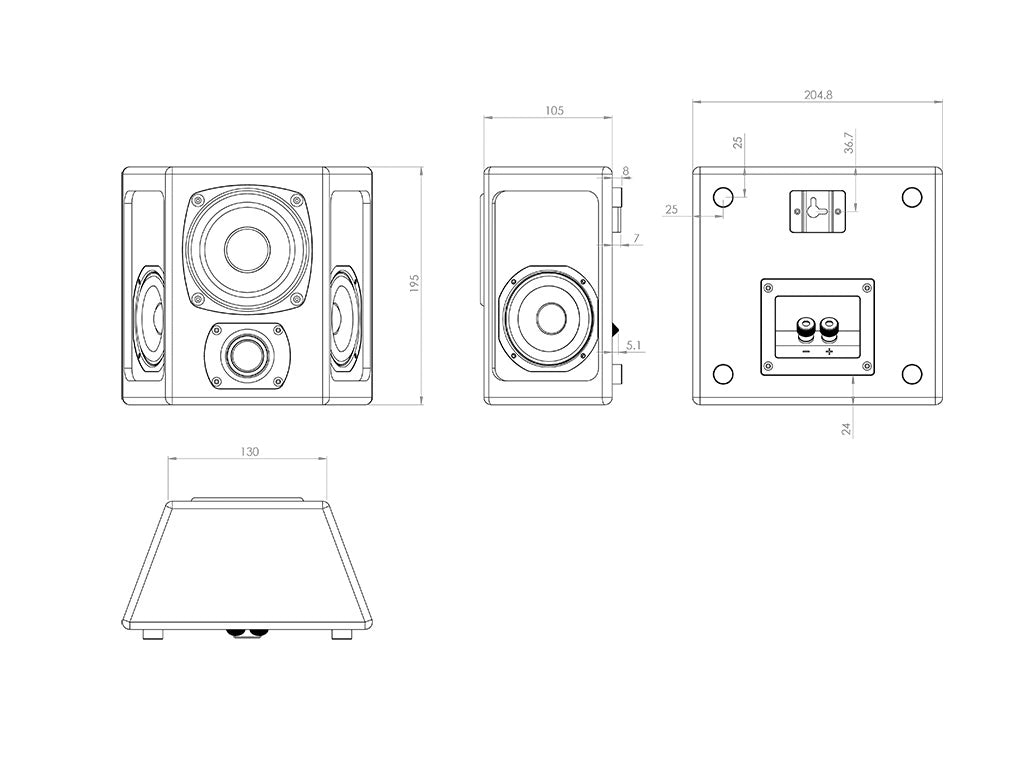 Miller & Kreisel® M40T Speaker