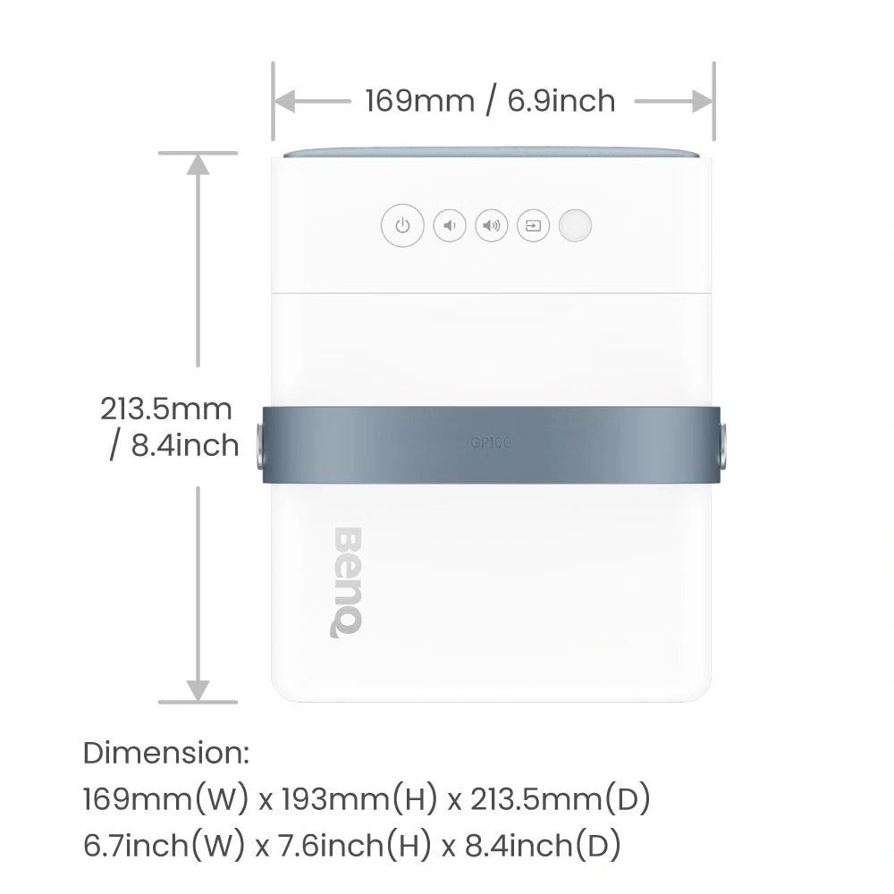 BenQ GV31 | 1080p Portable Smart Projector with Extra Bass & Wireless Speaker Mode