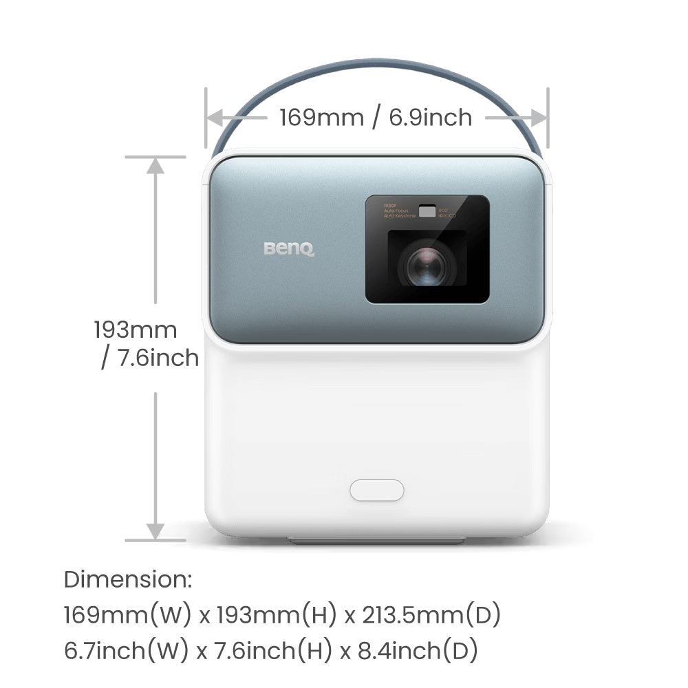 BenQ GP100 | 1080p 1000lm LED Portable Projector with Powerful Bass for Streaming & Gaming