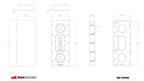 Miller & Kreisel® IW500 In-Wall Speaker Groundbreaking design features for truly natural sound