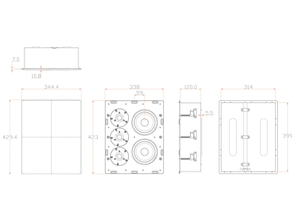Miller & Kreisel® IW300 In-Wall Speaker