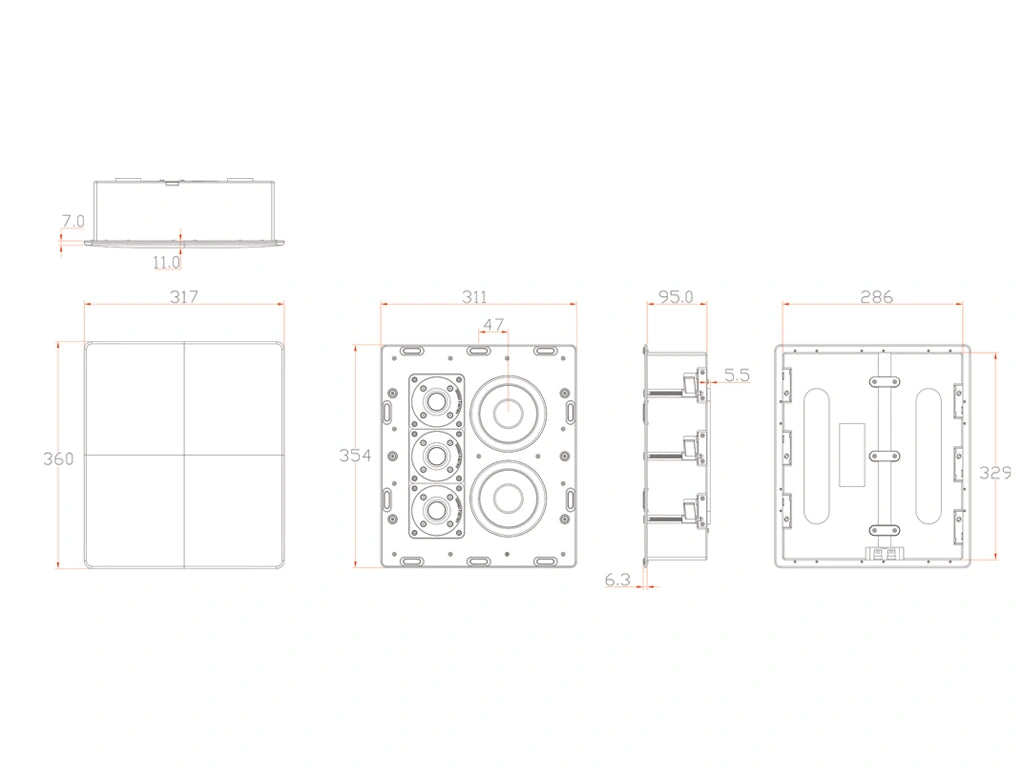 Miller & Kreisel®  IW150 In-Wall Speaker